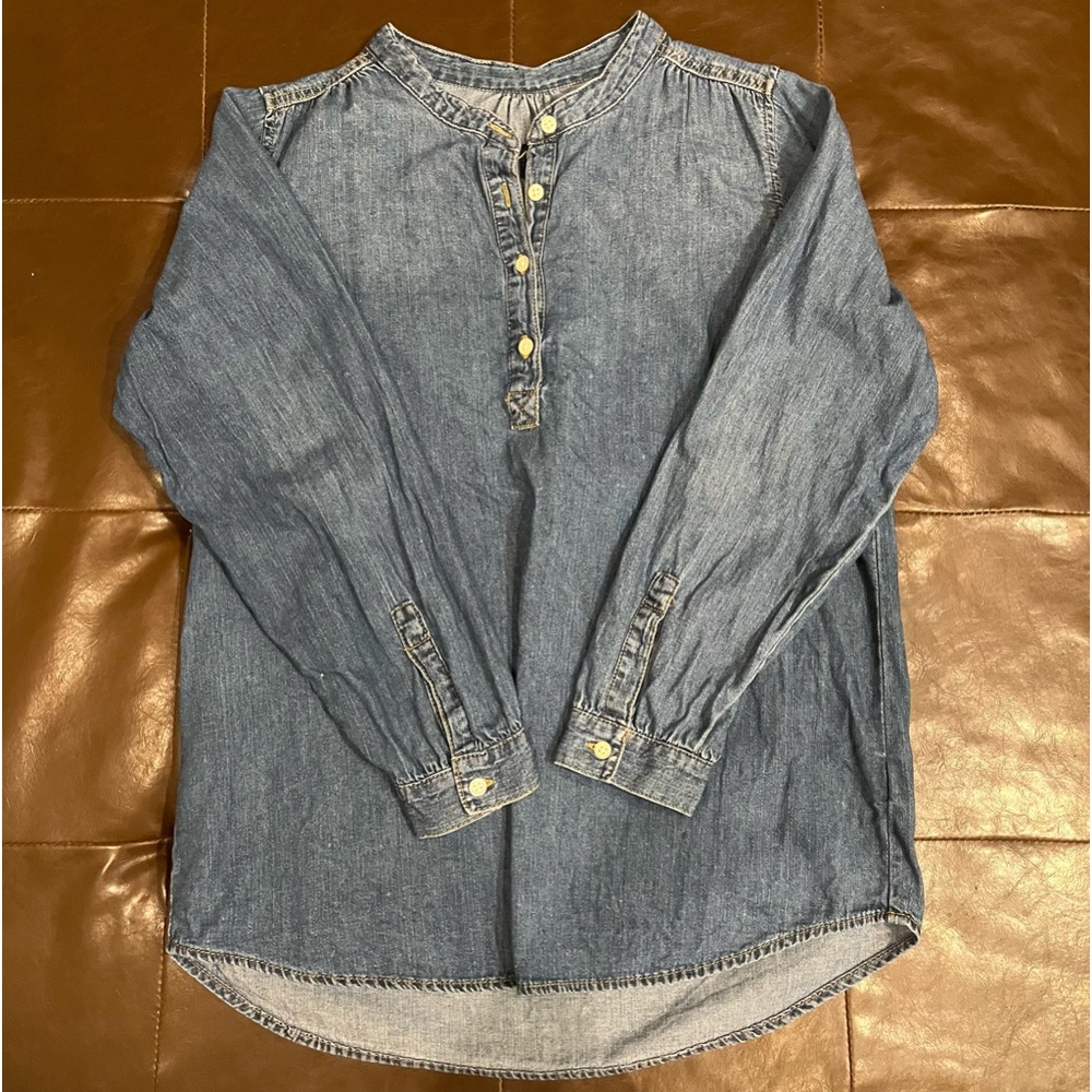 Gap denim long sleeve top